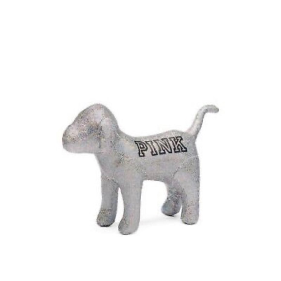 Victoria's Secret PINK Display Stuffed Dog Iridescent Glitter Large - Picture 5 of 5